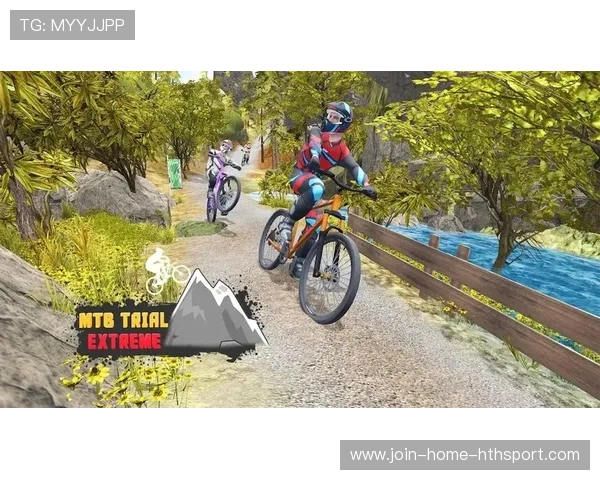 自行车下坡赛选手像贴着地面飞行